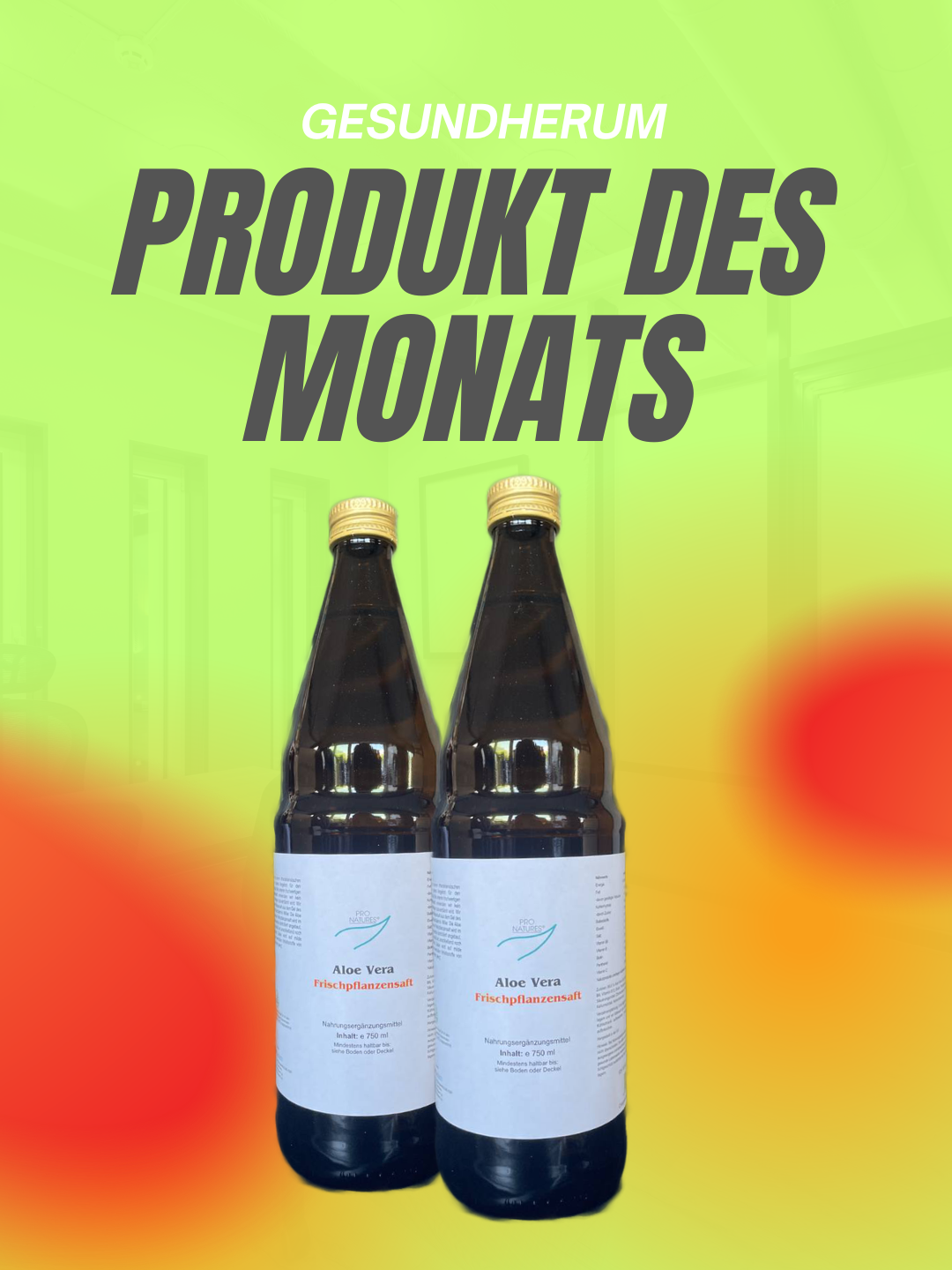 2x Aloe Vera Frischflanzensaft 99,6 % 750 ml